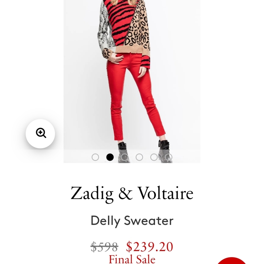 Acrylic Animal Print Patchwork Sweater!